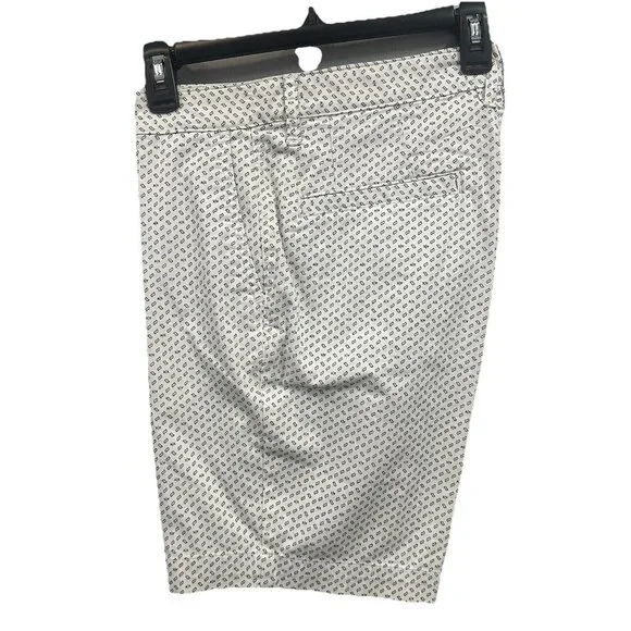 Armani Exchange AX Men's Size 36 Black Geometric Logo Print 9 Inseam Shorts